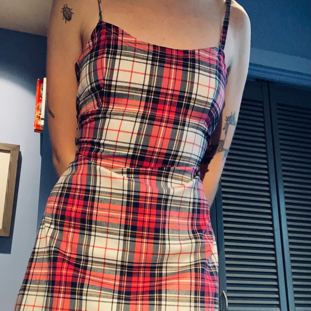 brandy melville plaid dress
